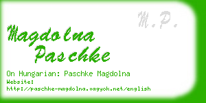 magdolna paschke business card